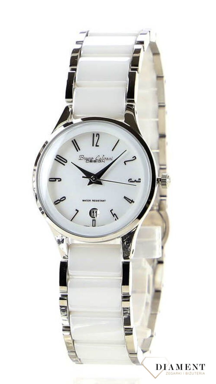 Zegarek damski ceramiczny Bruno Calvani 'Biel stalo' BC922 CERAMIKA STAL.jpg